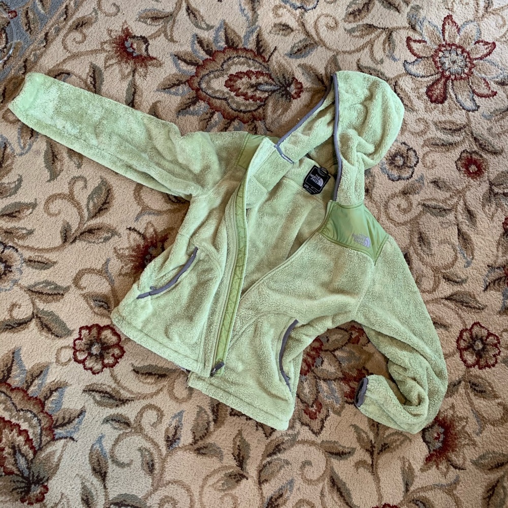 Lime Green North Face Fleece